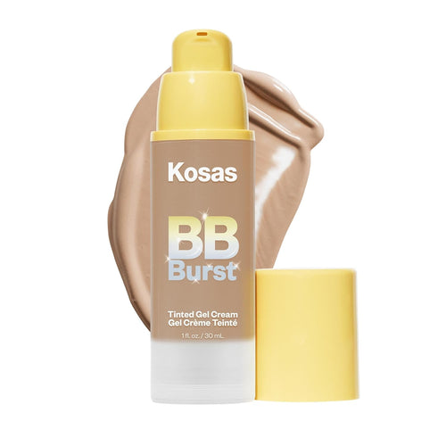 BB Burst Tinted Face Gel Cream - Supports Healthy Collagen, Smoothes Skin, Hydrates & Moisturizes - Lightweight Buildable Coverage - Medium Tan Neutral Cool 30, (1 Oz/30 ML)