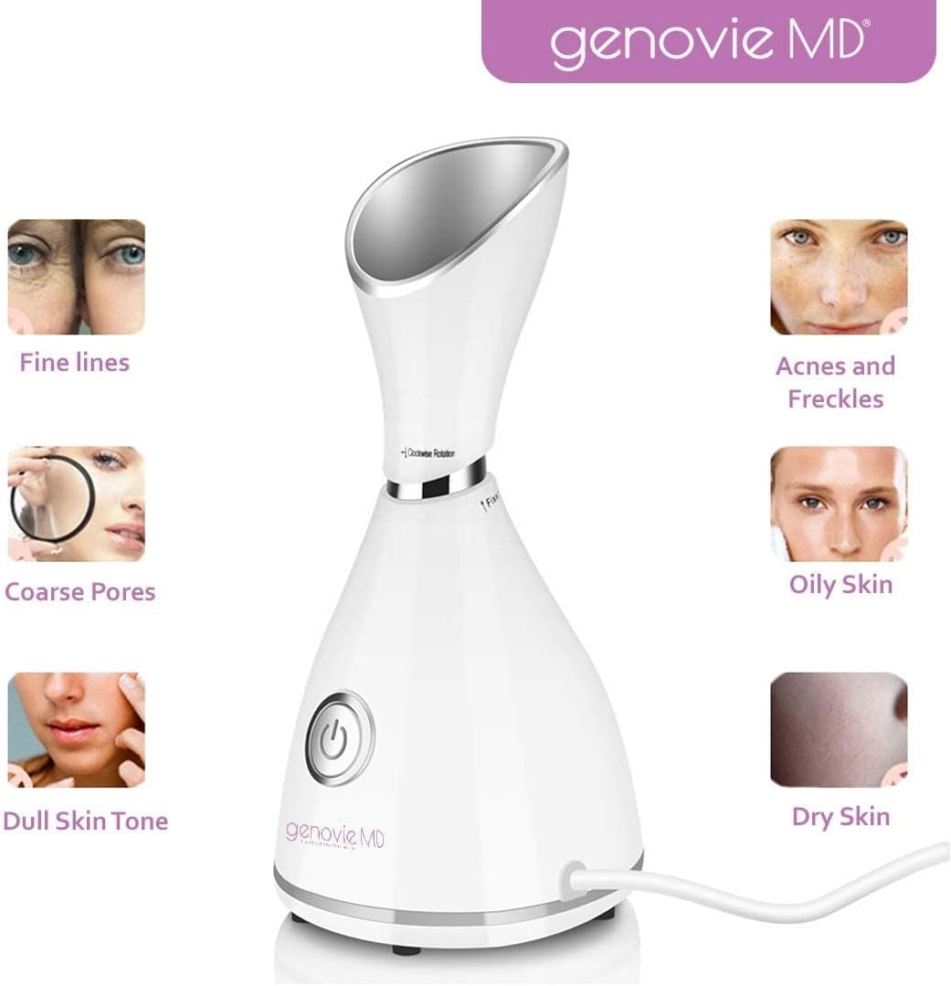 Nano Ionic Facial Steamer, Facial Deep Cleaning, Nano Ionic Face Steamer, Portable, Superfine Hot Steam for Deep Cleanse ㄧUnclog the PoresㄧAdvanced Skincare at Home