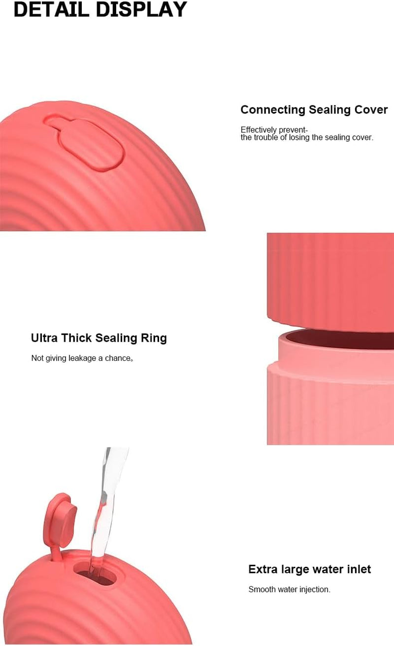 Facial Beauty Ice Roller Silicone Container, Skin Care Ice Massager for Firming and Beautiful Skin. (Purple)