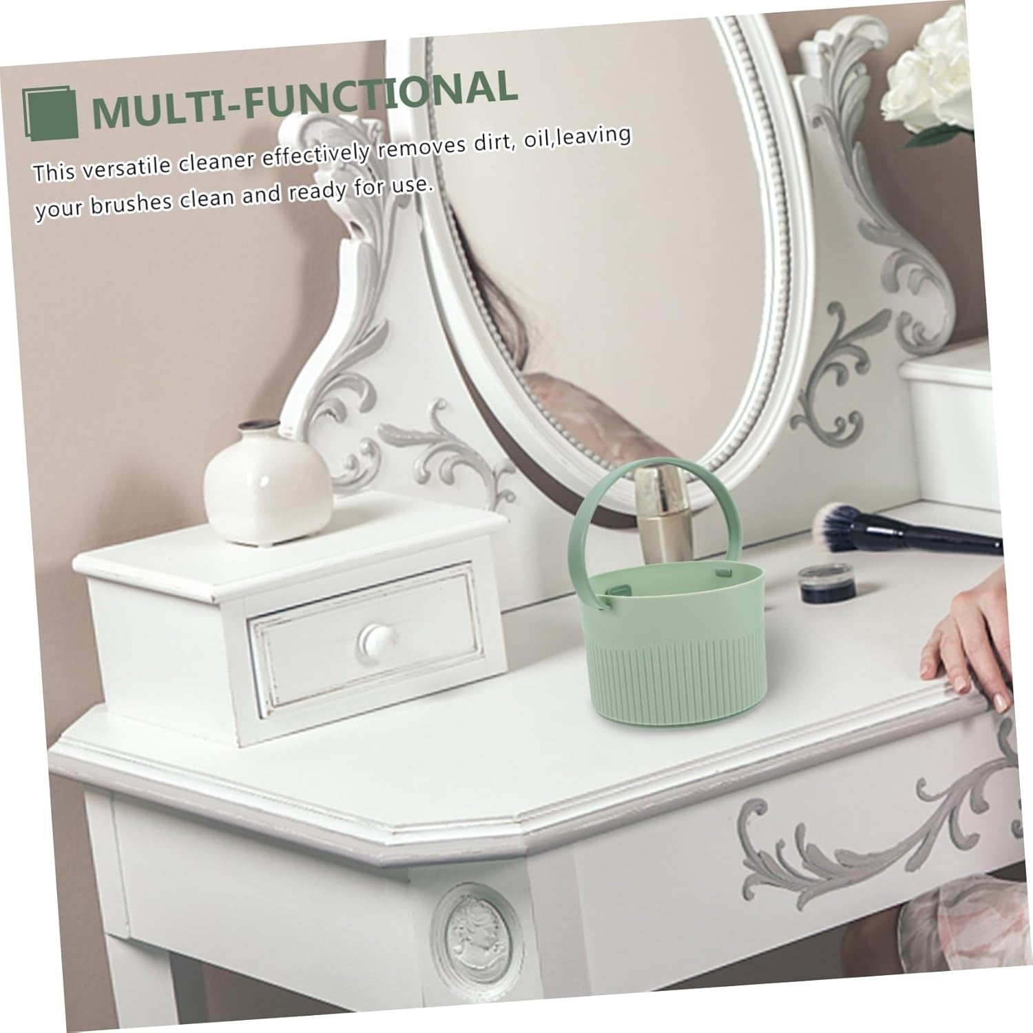 Cosmetic Brush Cleaner Makeup Brush Cleaning Bowl Multi-Functional Cleaning Tool for Women