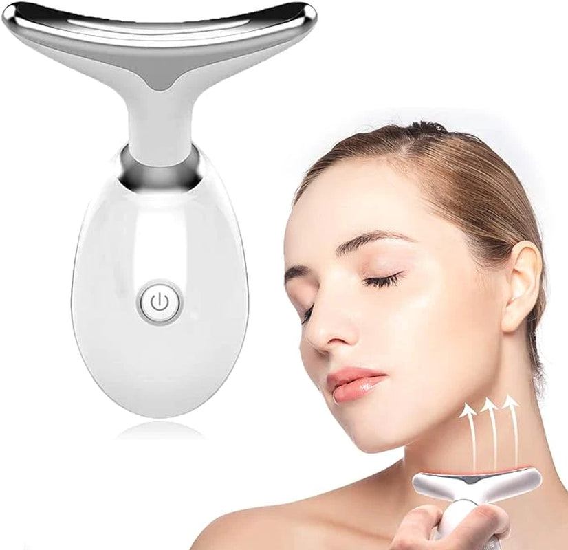Wavy Chic Microcurrent Facial Massager with 7 Color Options for Skin Firming and Acne Treatment for Face and Neck