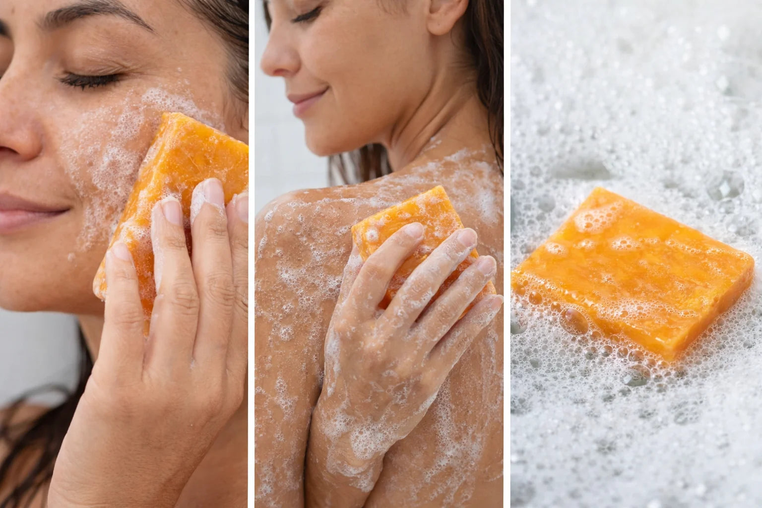 Turmeric Soap Bar, Organic Handmade Soap for Face & Body, Made with Natural and Organic Ingredients, Gentle Soap, for All Skin Types (Pack of 2)