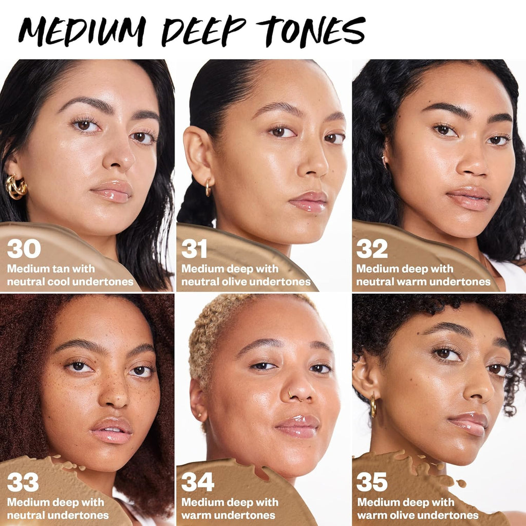 BB Burst Tinted Face Gel Cream - Supports Healthy Collagen, Smoothes Skin, Hydrates & Moisturizes - Lightweight Buildable Coverage - Medium Tan Neutral Cool 30, (1 Oz/30 ML)